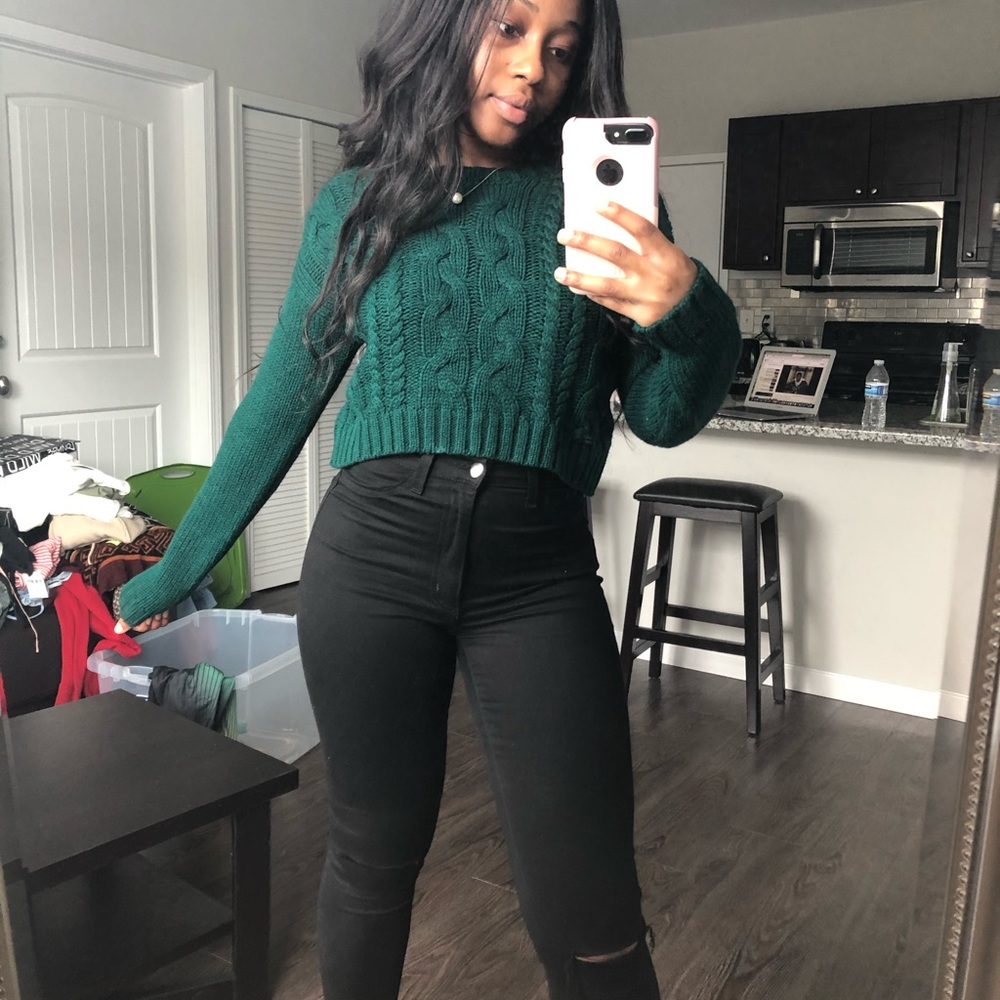 Crop sweater!